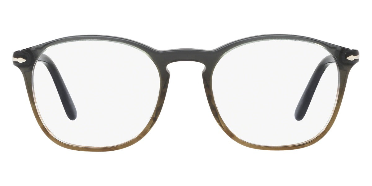 Persol® PO3007V - Gradient Gray Striped Green Eyeglasses