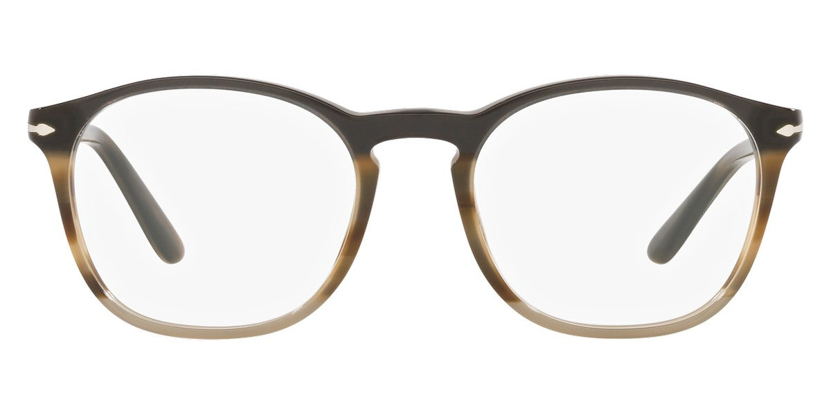 Persol® PO3007V - Black/Gray Striped Eyeglasses