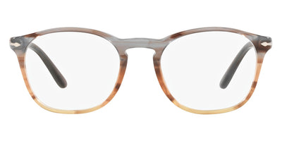 Persol® PO3007V - Striped Gray/Brown Gradient Eyeglasses