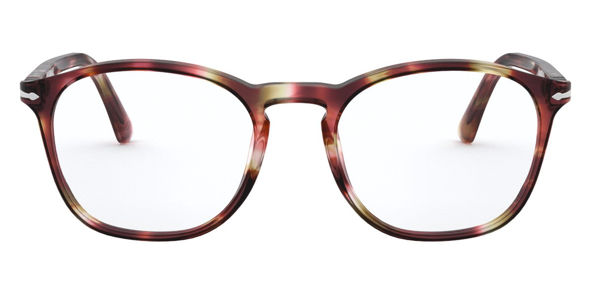 Persol® PO3007VM - Striped Bordeaux / Green Eyeglasses