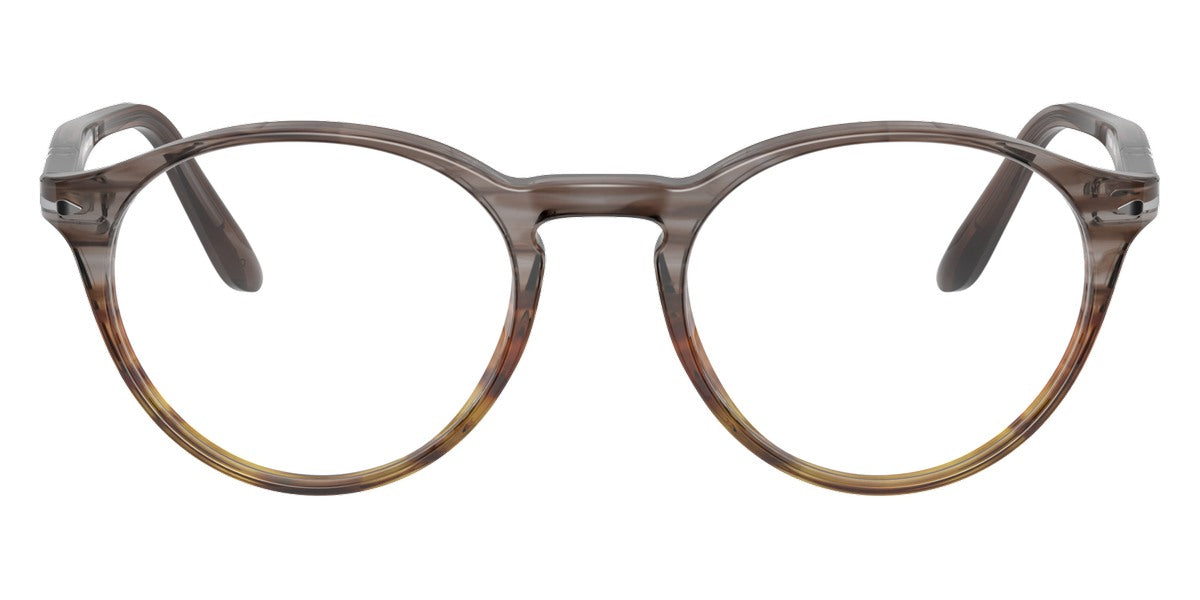 Persol® PO3092V - Striped Gray/Gradient Brown Eyeglasses