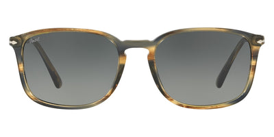 Persol® PO3158S - Striped Brown Gray Sunglasses