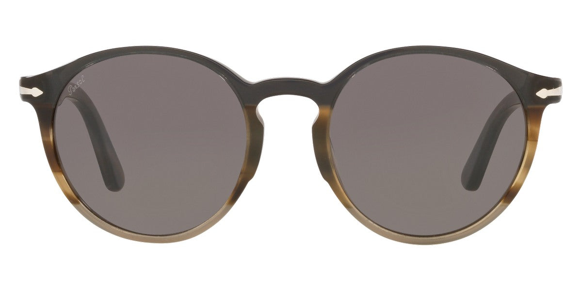 Persol® PO3171S - Black/Gray Striped Sunglasses