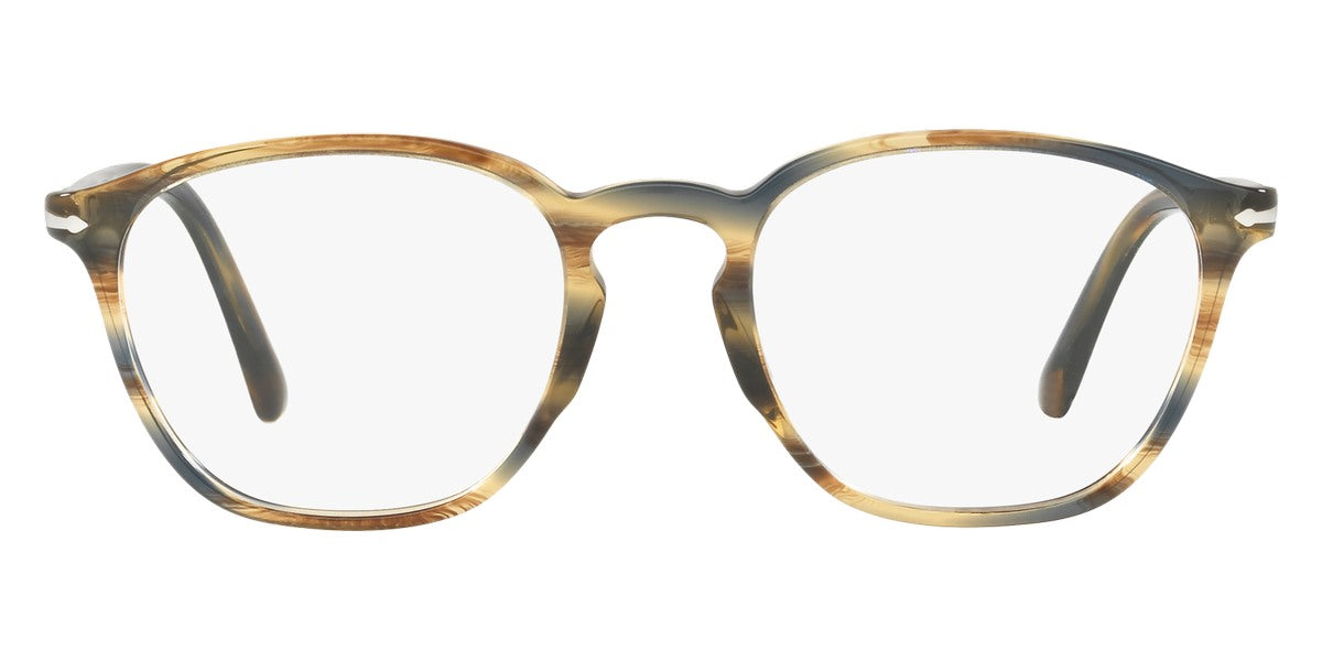Persol® PO3178V - Striped Brown Gray Eyeglasses