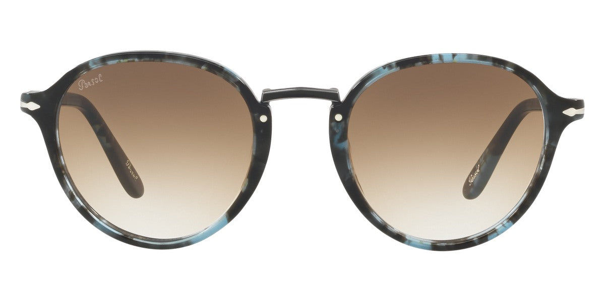 Persol® PO3184S - Spotted Blue Dark Gray Sunglasses