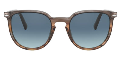 Persol® PO3226S - Striped Gray/Gradient Brown Sunglasses