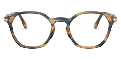Persol® PO3238V - Striped Brown Gray Eyeglasses
