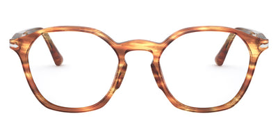 Persol® PO3238V - Striped Brown Yellow Eyeglasses