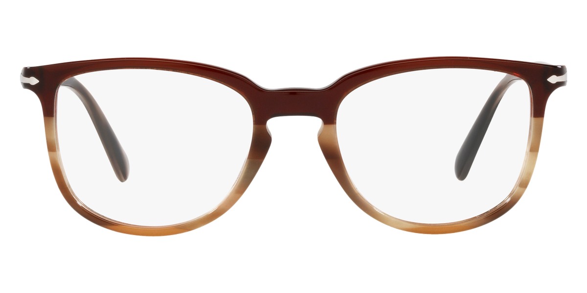 Persol® PO3240V - Striped Brown/Gray/Beige Eyeglasses
