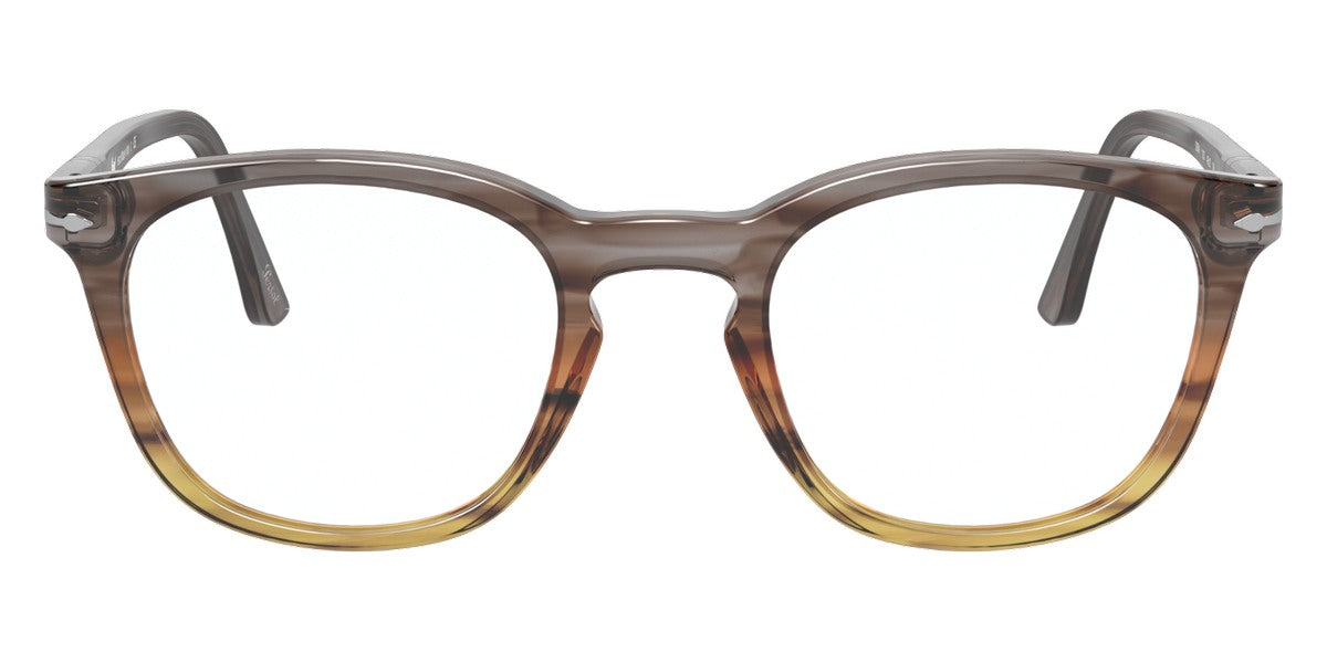 Persol® PO3258V - Striped Gray/Gradient Brown Eyeglasses