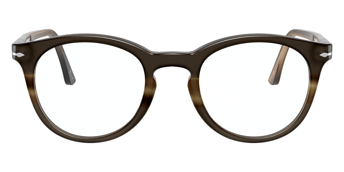 Persol® PO3259V - Striped Brown/Gray/Black Eyeglasses