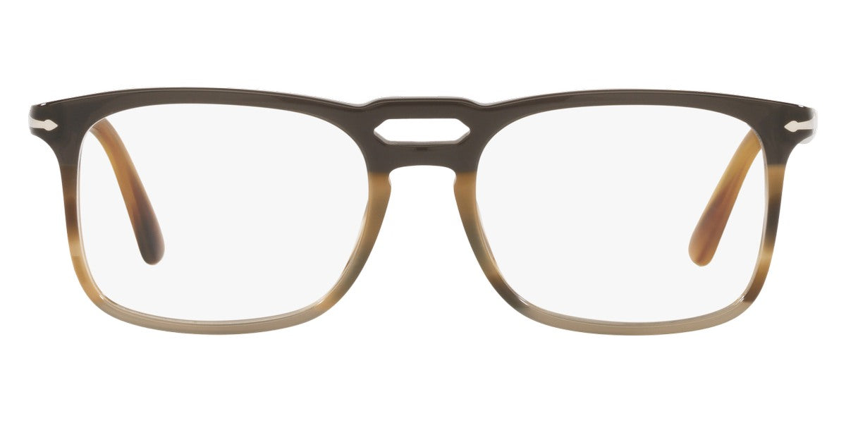 Persol® PO3277V - Black/Striped Gray Eyeglasses