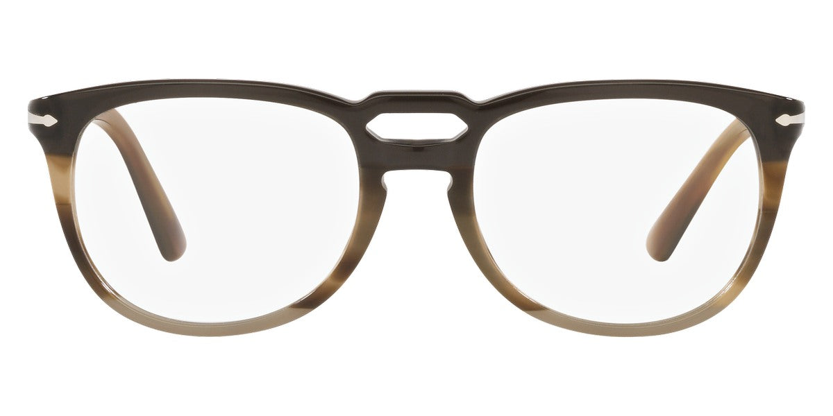 Persol® PO3278V - Black/Striped Gray Eyeglasses