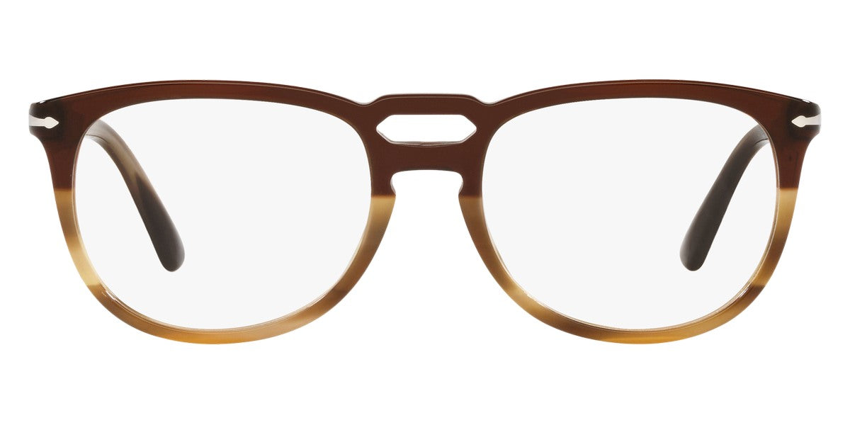Persol® PO3278V - Black/Striped Brown Eyeglasses