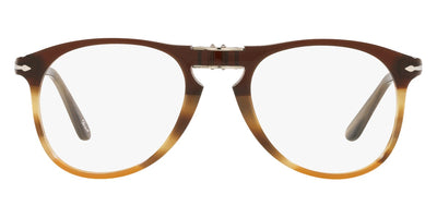 Persol® PO9714VM - Striped Brown Eyeglasses