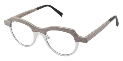 Gold & Wood® POSITANO G&W POSITANO 02 46 - 02 - Anodized Grey/Eucalyptus Eyeglasses