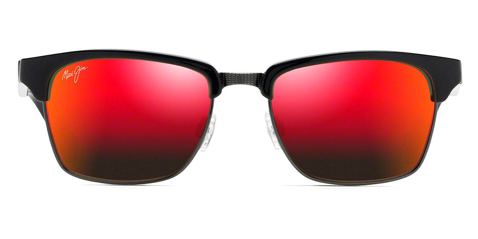 Maui Jim® KAWIKA RM257 17C - Black Gloss with Antique Pewter/HAWAII LAVA™ Sunglasses
