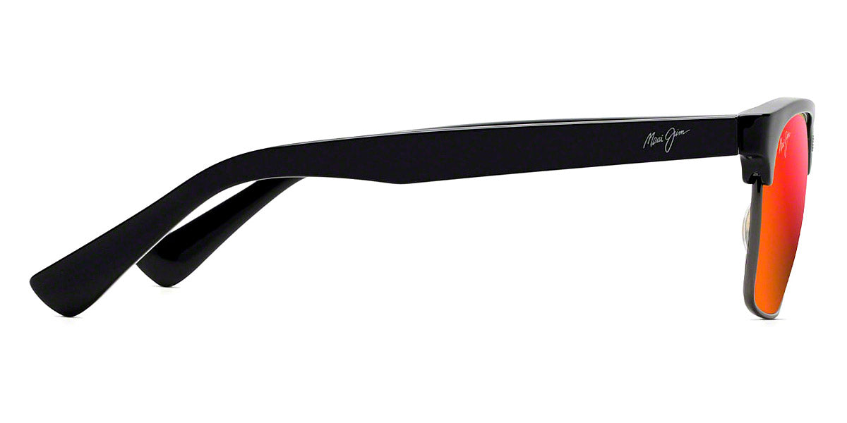 Maui Jim® KAWIKA RM257 17C - Black Gloss with Antique Pewter/HAWAII LAVA™ Sunglasses