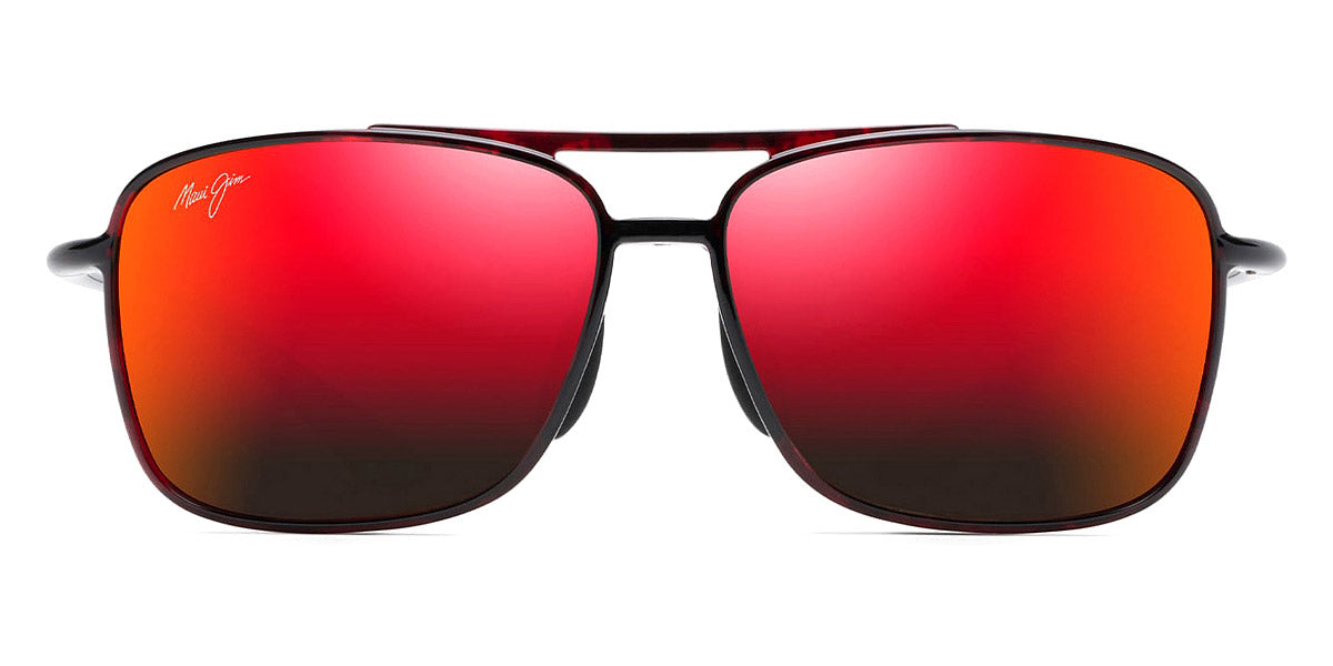 Maui Jim® KAUPO GAP RM437 04T - Red and Black Tortoise/HAWAII LAVA™ Sunglasses