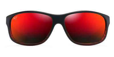 Maui Jim® Kaiwi Channel MAU Kaiwi Channel RM840-07C 62 - Burgundy Stripe Sunglasses
