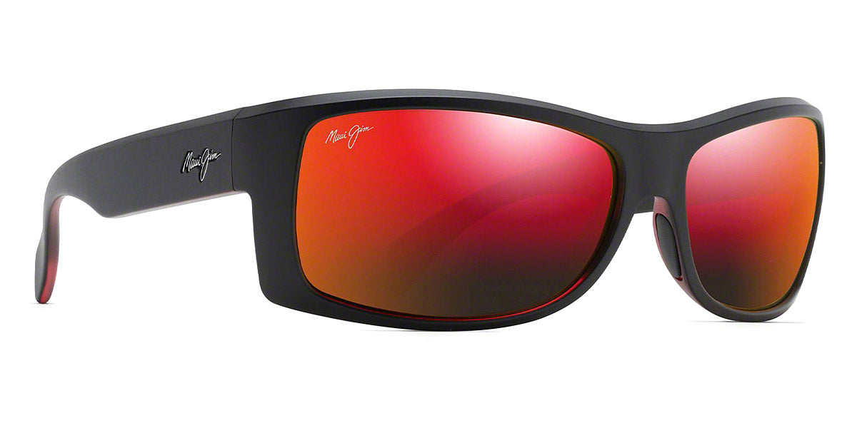 Maui Jim® EQUATOR RM848 04 - Black with Red Interior Sunglasses