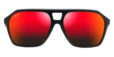 Maui Jim® Wedges RM880-02A - Black / HAWAII LAVA™ Sunglasses