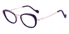 NaoNed® Roc'hellan NAO Roc'hellan 25T 46 - Aubergine / Smoky Pink Eyeglasses