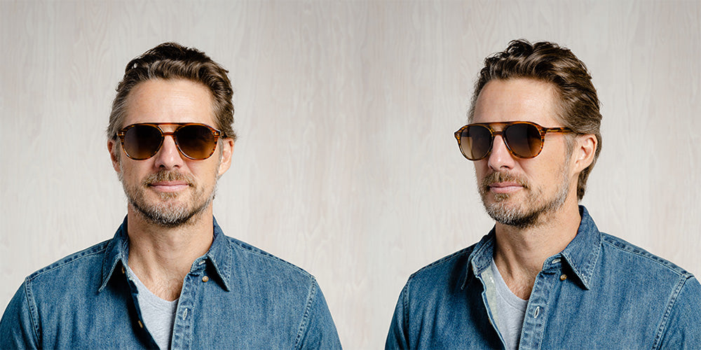 SALT.® ROCKWOOD SAL ROCKWOOD 003 56 - Wood Grain/Polarized CR39 Brown Gradient Lens Sunglasses