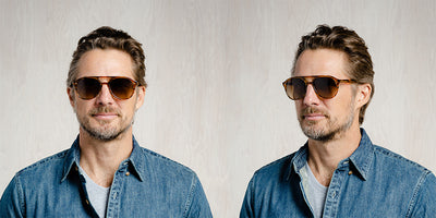 SALT.® ROCKWOOD SAL ROCKWOOD 003 56 - Wood Grain/Polarized CR39 Brown Gradient Lens Sunglasses