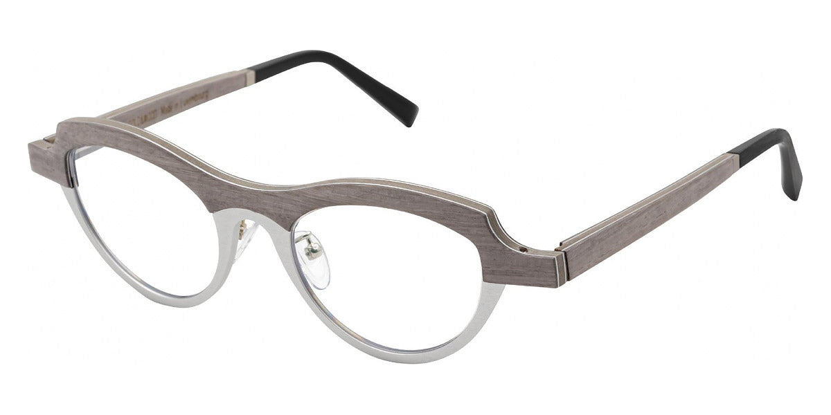 Gold & Wood® SANTORINI G&W SANTORINI 02 47 - 02 - Anodized Grey/Eucalyptus Eyeglasses
