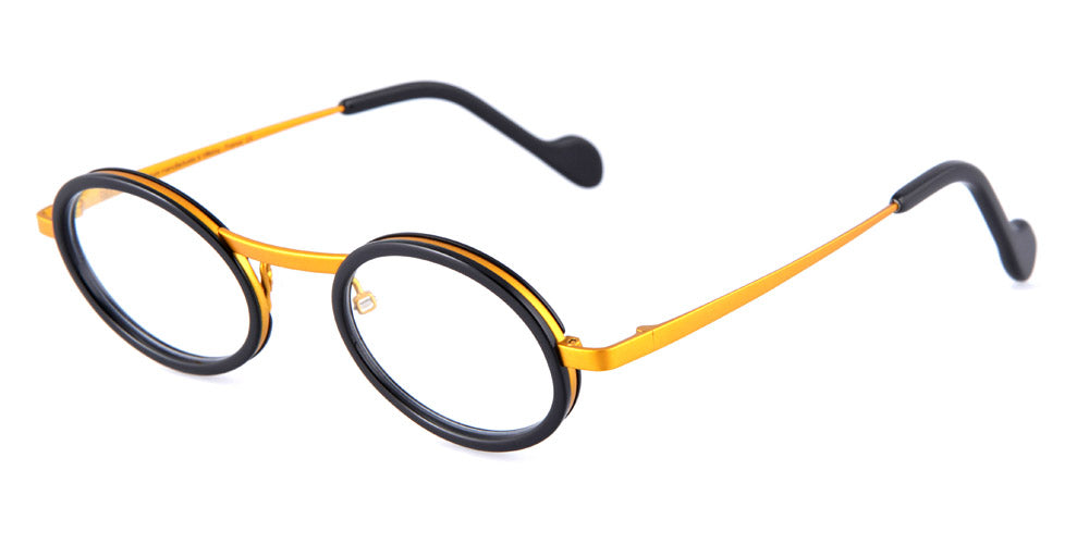 NaoNed® Seniz NAO Seniz 23A 44 - Black / Golden Yellow Eyeglasses