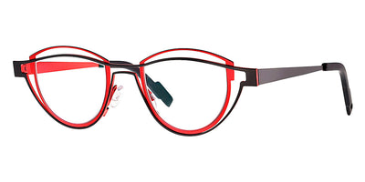 Theo® Shape TH SHAPE 323 44 - Red/Black Eyeglasses