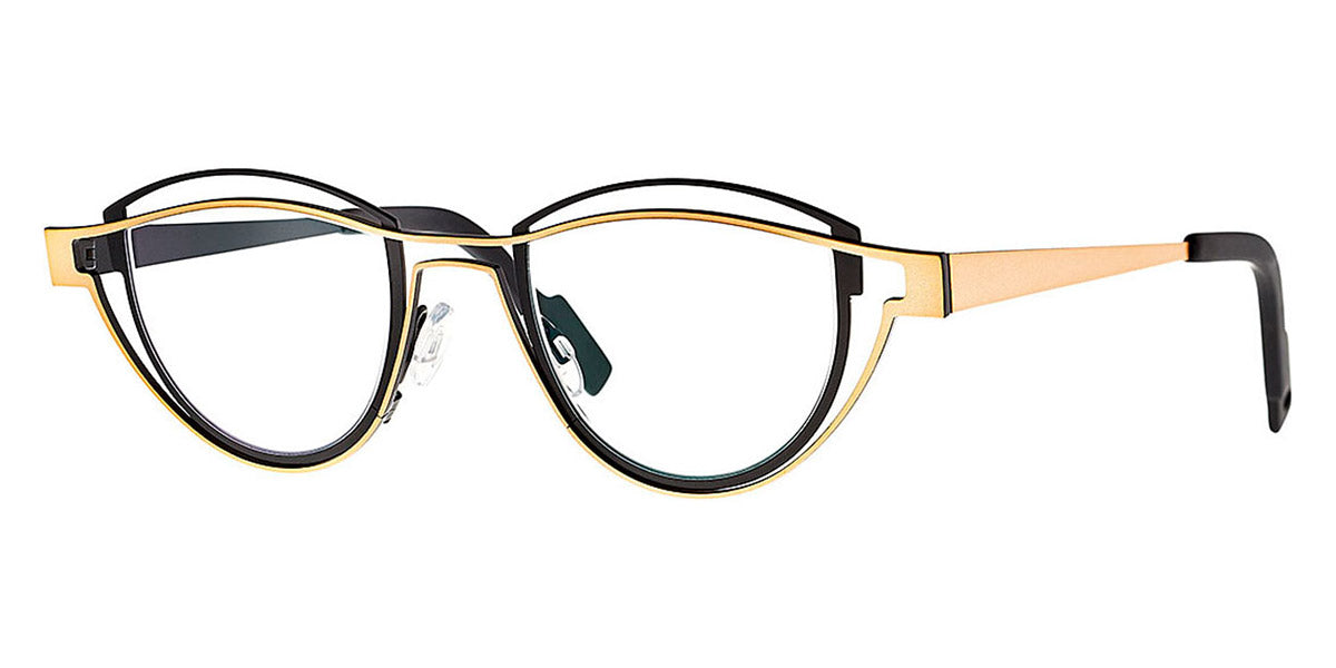 Theo® Shape TH SHAPE 410 44 - Gold / Black Eyeglasses