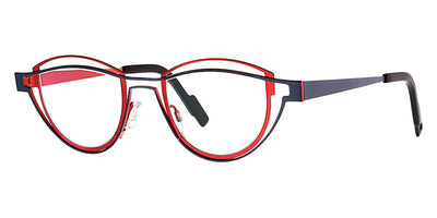 Theo® Shape TH SHAPE 449 44 - Blue / Red Ecaille Eyeglasses