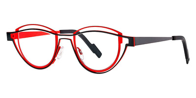 Theo® Shape TH SHAPE 460 44 - Black / Red Eyeglasses