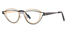 Theo® Shape TH SHAPE 463 44 - Beige / Black Eyeglasses