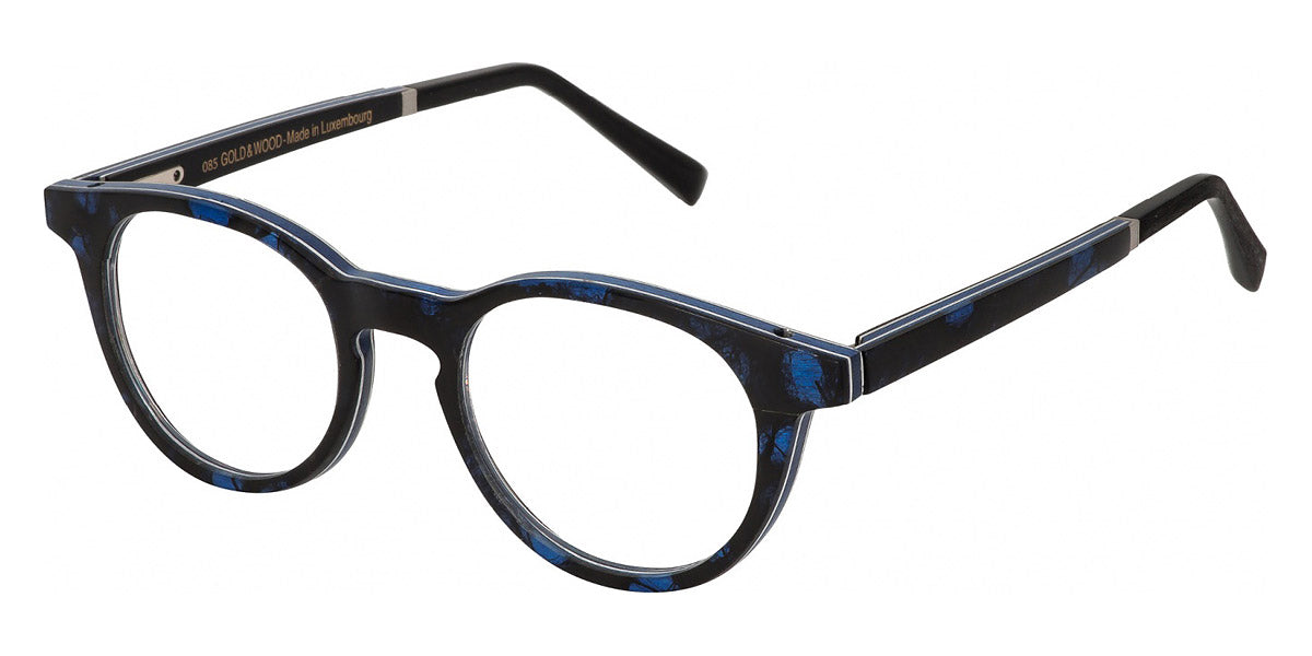 Gold & Wood® SIRIUS NEO G&W SIRIUS NEO 31 46 - 31 - Electric Blue Birch/Black Washiwood Eyeglasses