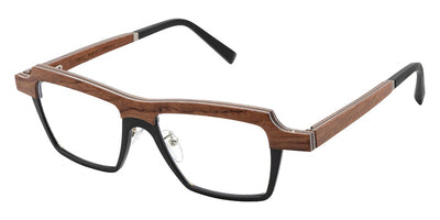 Gold & Wood® SITGES G&W SITGES 01 49 - 01 - Anodized Black/Bubinga Eyeglasses