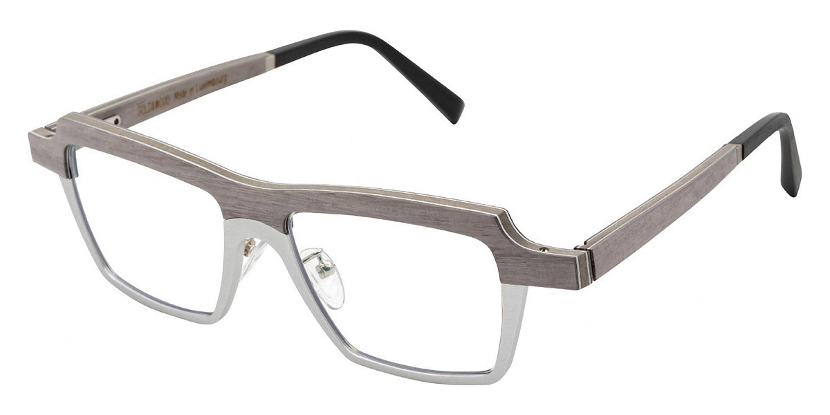 Gold & Wood® SITGES G&W SITGES 02 49 - 02 - Anodized Grey/Eucalyptus Eyeglasses