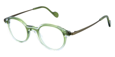 NaoNed® Skorf NAO Skorf 43118 46 - Transparent Piquant Green and Cristal / Matte Khaki Eyeglasses