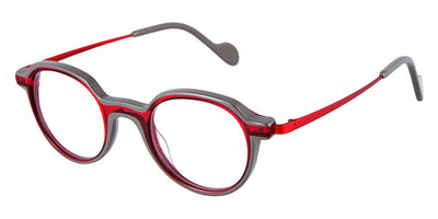 NaoNed® Skorf NAO Skorf 5119 46 - Transparent Red and Solid Taupe / Red Eyeglasses