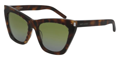 Saint Laurent® SL 214 KATE - Havana / Green Gradient Sunglasses