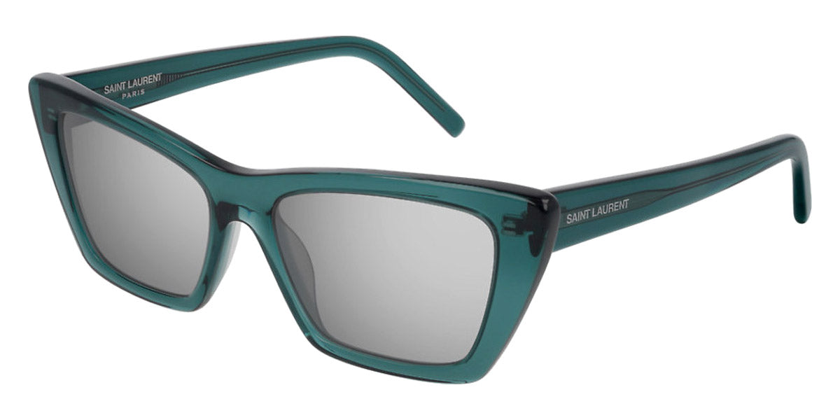 Saint Laurent® SL 276 MICA - Green / Silver Mirrored Sunglasses