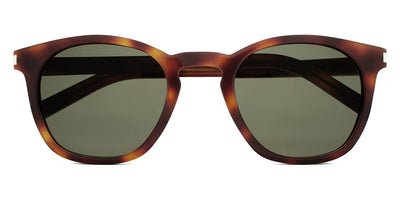 Saint Laurent® SL 28 - Havana / Green Sunglasses