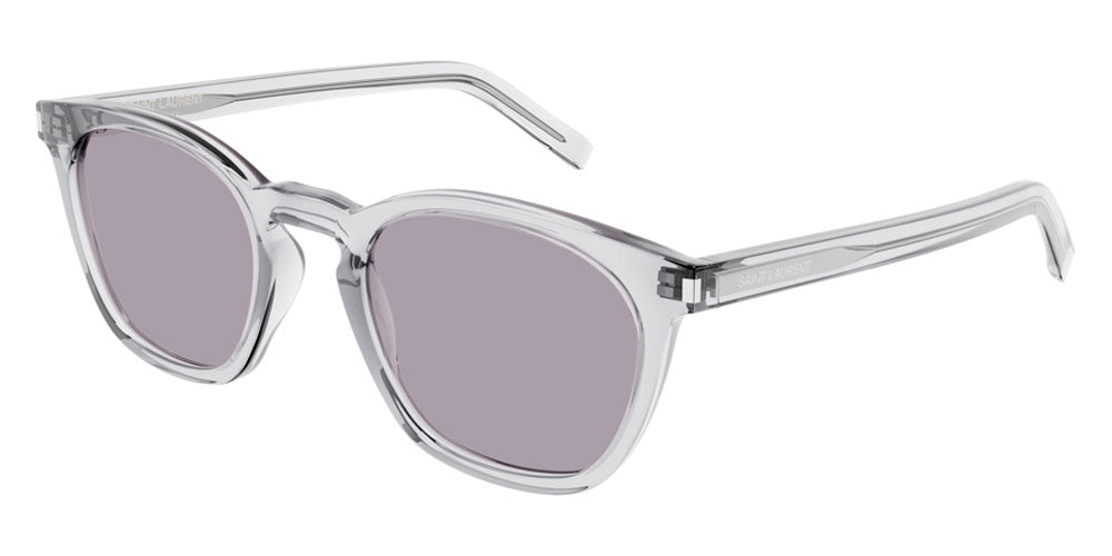 Saint Laurent® SL 28 - Gray / Violet Sunglasses