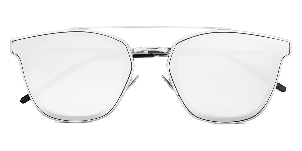 Yves Saint Laurent - Round Metal SL 28 Sunglasses - Oxidized Silver -  Sunglasses - Saint Laurent Eyewear - Avvenice