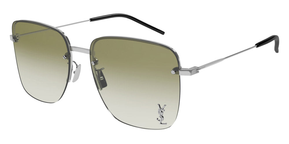 Saint Laurent® SL 312 M - Silver / Green Gradient Sunglasses