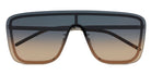 Saint Laurent® SL 364 MASK - Silver / Green Gradient Sunglasses