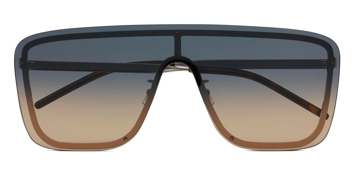 Saint Laurent® SL 364 MASK - Silver / Green Gradient Sunglasses