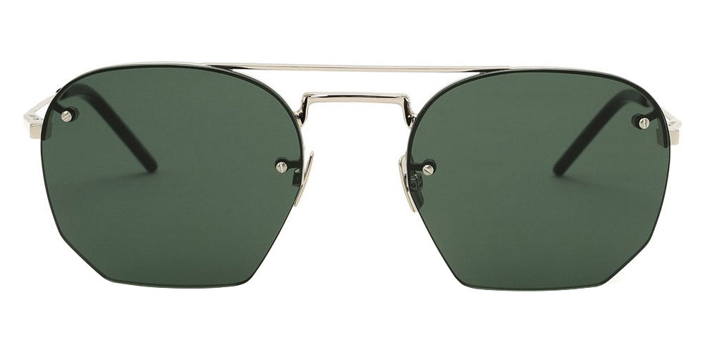Saint Laurent® SL 422 - Silver / Green Sunglasses